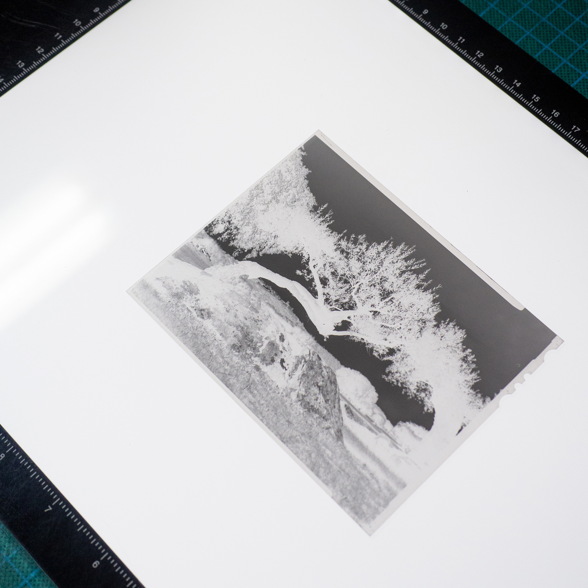The Studio A fine-art print on the studio cutting mat